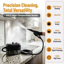 Aimkon iTP High Temperature High Pressure Steam Cleaner, Large Capacity With Full Set Of Accessories, Chemical-Free Deep Cleaning, Powerful Stain Removal For Multiple Scenarios, Suitable For Whole House Cleaning - US A Type Plug(110-127V) - View 2