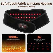 Rechargeable Neck And Shoulder Heat Massage Device, Neck Red Light Therapy With 660nm And 850nm Red Light, Vibrating Massage For Shoulders, Neck And Back, Neck Trapezius Muscle Massager, 3-Level Heating And Massage Functions, Deep Massage For Shoulders And Neck, Relieves Pain, Suitable As A Gift For Parents And Elders - View 5