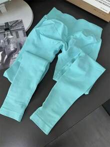 Women Pants - Light Blue - View 10
