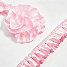 Satin Ruffle Ribbon Trim 4cm Wide 2M/5M/10M, White Pleated Ribbon For Sewing Dress Hem, Wedding, Gift Wrapping DIY - Satin Ruffle Ribbon - View 9