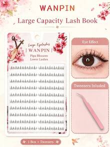 WANPIN WAN PIN Zhaojun 10-Row Natural Lower Eyelashes, 6mm B-Curl Fine Cluster False Eyelashes, Lightweight Soft And Slender, Creating Defined Single Lash Look, Seamless Comfortable Fit, Suitable For Daily Natural Eye Makeup - C - View 11