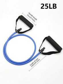 5 Sets 5-Level Resistance Bands With Handles, Suitable For Home Fitness, Pilates And Body Shaping - Multicolor - View 14