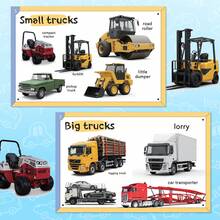 Fire Truck & Special Vehicles Learning Notebooks, Transportation Picture Recognition And English Vocabulary Practice, Rescue Vehicle Visual Learning, Early Knowledge Activities For Home Study And Classroom Use - Vehicle Learning - View 3