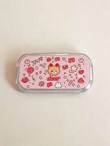 Cartoon Phone Desktop Stand Slouchy Vertical Phone Holder With Back Adhesive Foldable Phone Stand With Mirror 2-In-1 Cute Makeup Mirror Phone Support Stand For Girls Essential For Outings Portable For Touch-Ups Convenient To Carry Perfect Gift For Girls Phone Decoration Accessory Birthday Gift Party Favor - Multicolor - View 18