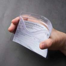 5個軟塑膠透明防水卡套，適用於身分證、學生證 - 透明 - 查看 6