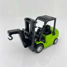 1 Set Alloy Remote Control Forklift, Mini Simulation RC Temperature Control Forklift, With Fork And Hook, Fast Control Engineering Vehicle, Fork Liftable, Gear Adjustable, 2.4Ghz Remote Control Toy Car Model, 1:64 Mini Simulation Car Model, Compact And Portable, Toy, Suitable For Boys And Girls Remote Control Toy Car, Ideal Children's Play Gift Toy, Boys Toy, Birthday Gift, Children's Day Gift, Christmas Gift, New Year Gift, Yellow And Green Dual Color Optional - Green - View 7