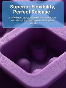 4-Cavity Square Massage Soap Silicone Mold With Raised Texture, Flexible Easy Release DIY Mold For Handmade Bath Bars, Shampoo Bars, Aromatherapy Soap And Creative Home Craft Projects - Multiple Styles - View 7