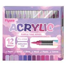 12/96 Colors Acrylic Marker Set, Quick-Drying And Fade-Resistant, Suitable For Painting, Illustration, Craft, Coloring Books, DIY Projects, Suitable For Students And Adults, Also Great Gift For Easter, Thanksgiving, Halloween And Christmas - Sets - View 16