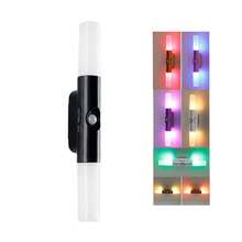 1pc Dual-Head LED Motion Sensor Wall Light, USB Rechargeable Magnetic Decorative Light, Adjustable Up/Down Light Output, 360° Rotating Magnetic Corner Light, Suitable For Staircase, Entryway, Hallway, Bedroom, Bedside, Wardrobe, Closet, Living Room Home Decor - Multicolor - View 10