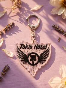 1pc/6pcs Y2K Tokio Hotel Chibi Keychain, VintageRock Band Bill & Tom Kaulitz Pendant, 2000sDecadent Style Bag Charm, Fan Edition - Multicolor - View 10