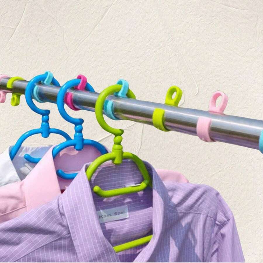 1 قطعة مشبك خطاف بأسلوب الدوبامين، خطاف غسيل متعدد الوظائف، خطاف شماعة ملابس مقاوم للرياح، خطاف رف تجفيف، مشبك تثبيت أنبوب دائري مقاوم للرياح وغير قابل للانزلاق، مشبك غسيل - متعدد الألوان - مشاهدة 1