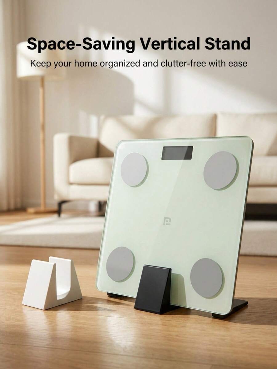1pc Multifunctional Electronic Scale Storage Rack, Weight-Lifting Rack, Space-Saving Slotted Storage, File Stacking Bracket, Vertical Shelf, Storage Rack, Bathroom Accessory, Shelf, Household Essential, Dormitory Storage, Home Decor, Desktop Storage. - Multicolor - View 1