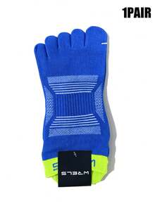 1 Pair/3 Pairs WRELS Unisex Toe Socks, Five-Toe Design, Mesh Material, Moisture-Wicking & Breathable, 3D Heel Design - Multicolor - View 13