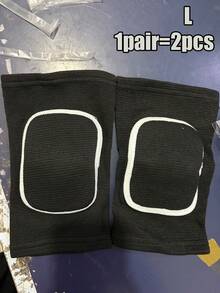 1pc/1pair Soft Breathable Knee Pads/1 Set Knee Pads And Wrist Guards Combination, Knee Protection Sleeve, Fitness Accessory, Knee Support, Sports Knee Pads, Gym Knee Pads - Black - View 12