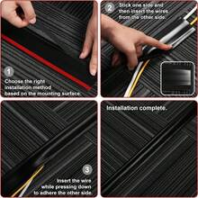 3pcs Floor Cable Trunking, PVC Wire Conduit, Wire Fixing And Extension Protection Slot, Wire Concealment Sticker | One Sticker One Cover Instantly Hide Messy Wires On Floor And Wall Corners! | Flexible And Bendable, Fits Perfectly Along Wall Corners And Right Angles | Multiple Colors To Match Your Choice, Self-Adhesive Material, - O - View 8