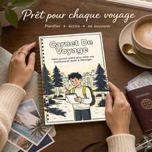 French Travel Journal Carnet De Voyage (French Version) - Trip Planner For Overwhelm Relief, Packing Checklist And Daily Activity Logbook For Self-Improvement Seekers And Busy Professionals - A5 - View 5