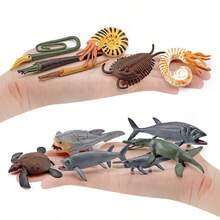 Children's Prehistoric Era Fossilized Creatures Toys, 12-Piece Model Set Of Prehistoric Creatures, Small Toys For Learning About Prehistoric Creatures - Multicolor - View 1