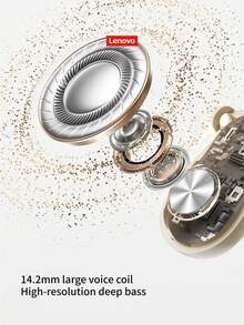 Lenovo 2026 Open-Ear Wireless Headphones With Ear Hook, Intelligent Noise Reduction For Calls, Long Battery Life, Digital Battery Display, Comfortable Stable Fit, Ideal For Outdoor Sports - View 5