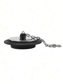 1pc Silicone Bathtub Stopper, Sink Drain Plug For Washbasin, Mop Sink, Laundry Tub, Drain Hole Stopper - A - View 4