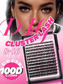 Miss Wink 100D Ultra Soft New Handmade Eyelash Extensions, More Natural And Soft, 8-16mm Mixed Tray, 216 Pcs False Eyelashes, C/D - View 2