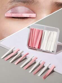 Eyelash Lift Pads, Pink And White Eyelash Lift Rod Set Pads, Disposable Eyelash Tape, Beauty Tools For Eyelash Lift - Multicolor - View 4