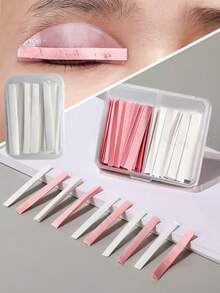 Eyelash Lift Pads, Pink And White Eyelash Lift Rod Set Pads, Disposable Eyelash Tape, Beauty Tools For Eyelash Lift - Multicolor - View 6