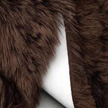 1pc Luxury Coffee Brown Long Plush Runner Rug, Nordic Style Long Plush Runner Mat, Hand-Cut With 1-5cm Error, Bedroom Bedside Mat, Christmas Gift, Bay Window Blanket Heart Sofa Cushion, Soft Decorative Rug, Bedroom Decor, Small Rug, Carpet, Home Decor, Living Room Rug, Living Room Small Rug, Bedroom Rug, Living Room Home Decor, Washable Rug, Plush Rug, Furry Rug, Autumn/Winter Plush Rug - Coffee Brown - View 7