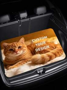1pc Custom Car Trunk Mat For Car Accessory With Your Own Design, Anti-Slip Rubber Pad, Sturdy Trunk Organizer, Universal Trunk Liner Fits Most Vehicles - Ideal For Storage & Decoration - Mixed - View 4