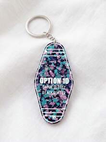 1pc Custom Text Vintage Motel‑Style Keychain,Custom Key Ring Accessory, Backpack Handbag Pendant Gift For Friends Couples Daily Decor - Multicolor - View 11