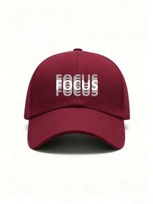 1/3件中性印花「FOCUS」棒球帽，可調節遮陽帽，透氣卡車帽，適合運動/日常/街頭風/旅行/夏季 - 彩色 - 查看 26