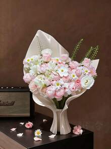 1pc Creative Bouquet-Shaped Vase For Flowers ,Stylish And Simple Home Decor, Suitable For Office, Living Room, Bedroom Desktop Decoration,.Center Pieces For Table,And The Best Gift For Friends. - Multiple Styles - View 3