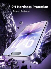 2pcs 9H+ Hardness Anti-Fall Tempered Glass Screen Protector | Anti-Scratch Anti-Shatter Full Coverage 6.3 Inch Compatible With Phone Case | Compatible With IPhone 18 Pro/18 Pro Max/17/17 Pro/17 Pro Max/16 Pro Max/16/16 Plus/15 Pro Max/15/15 Pro/14 Pro Max/14/13/12/11 Pro Max | Holiday Phone Accessories Gift - Clear - View 2