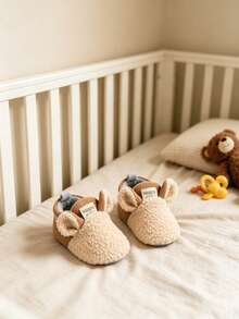 Unisex Infant Warm Boots, Soft Winter Boots For Infants, Newborn Socks, Anti-Slip Walking Shoes - Apricot - View 9