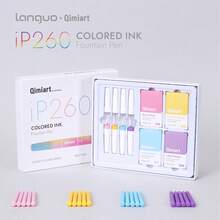 Languo 24pc Set (4 Pens + 20 Replacement Ink Cartridges), 5 Color Series, Colorful Pens, 0.5mm Nib, Perfect For Daily Writing, Office, Business Signing, Holiday Gift - Sets - View 11