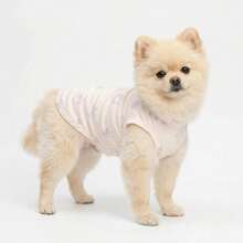 Breathable Cute Dog Vest With Rabbit Print, Suitable For Cats And Small To Medium Dogs, Shedding Prevention And Sun Protection, For Indoor And Outdoor Use - Apricot - View 9