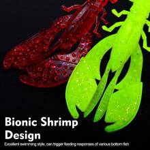 PRO BEROS PROBEROS 15PCS Fishing Lures Crayfish Shrimp 8.9cm/8g Soft Baits Artifical Bait Bass Perch Fishing Baits - Multicolor - View 7
