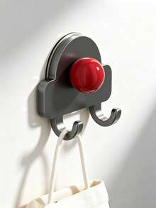 2pcs Adhesive Hooks For Bedside, Kitchen, Entryway, Coat Rack, Towel Storage, No Drilling Required - Multicolor - View 1