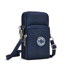 meetself 1pc Women's Mini Cell Phone Crossbody Bag, Lightweight Oxford Cloth Multi Zipper Pocket Purse, Adjustable Strap Small Shoulder Bag For Daily Travel - Multicolor - View 19
