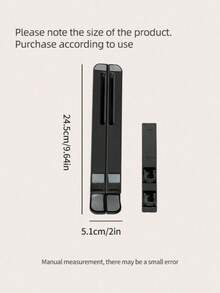 Foldable Portable Laptop Tablet Phone Stand With Extended Phone Holder, Adjustable Cooling Stand, Extended Phone Base, Portable Laptop Storage Lifting Base, Easy Installation, Convenient To Carry, Sturdy And Durable, Good Ventilation And Heat Dissipation, Suitable For Office, Home And Travel Use. Multiple Styles Available. Perfect Gift For Family And Friends - View 6