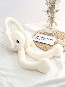 1 cái bịt tai bông hình thỏ hoạt hình có tai cử động bóp được, giữ ấm tai dùng hàng ngày - Nhiều màu - Xem 13