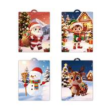 Christmas Number Sticker Puzzle Toy, Fun Number Matching Sticker Game, Santa Claus Reindeer Snowman Elf Cartoon Stickers, Home Parent-Child Interactive Desktop Game, Kindergarten Handmade Early Education Educational Toy, Holiday Surprise Gift For Boys And Girls, Christmas Party Leisure Stress Relief Craft Material Kit - Multicolor - View 12