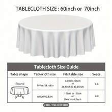 1pc Round Christmas Tablecloth With Plaid And Wreath Pattern, Decorated With Pinecones And Berries, Ideal For Christmas Party - A - View 2
