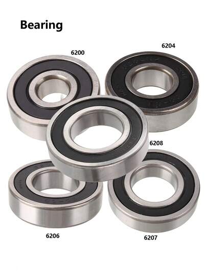 6200 6201 6202 6204 6205 6206 6207 6208 RS 2RS Skateboard Double Shielded Ball Bearings Small Bearing Replacement Parts