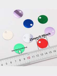 20g Large Loose Flat Round Sequins With Holes, Black, Suitable For Sewing Crafts, Jewelry Making, Wedding Bridal Dress Embroidery, Handmade Applique Decoration, Perfect For Christmas And New Year - Multiple Styles - View 9