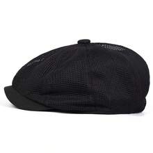 1pc Men's Mesh Breathable Adjustable Fashion Beret Hat, Outdoor Casual Hat Suitable For Spring/Autumn Travel, Beach, Party - Multicolor - View 9