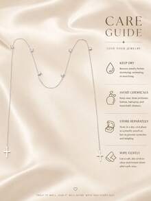 XYHEALER 1pc Women's Silver Rhinestone Face Chain, Crystal Triangle Cross Face Jewelry With Long Draping Chain, Party Holiday Festival Personalized Accessory - Multicolor - View 5