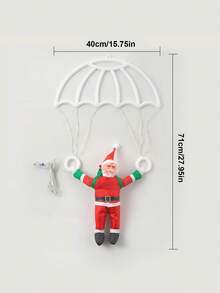 LED Parachute Santa Claus Hanging Christmas Lights With Remote Control, 8 Modes Christmas Decorative Lights, Suitable For Bedroom, Living Room, Yard, Porch, Trees, Indoor And Outdoor Holiday Party Decoration - One Size Fits All - View 11