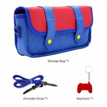 Switch 2 Game Theme Crossbody Bag, Large Capacity Handheld Travel Storage Bag, With 8 Game Card Slots, Compatible With Switch 2 Accessories - View 9