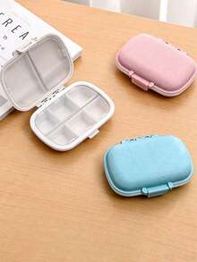 1pc 8-Compartment Daily Pill Box, Portable Weekly Travel Pill Organizer, Pocket Pill Box, Wallet Dispenser, Moisture-Proof Pill Storage Container, Suitable For Carrying And Travel Essentials - Multicolor - View 9