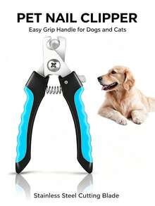 Professional Pet Nail Clippers, Suitable For Small Dogs And Cats, With Quick Sharp Stainless Steel Blades, Non-Slip Ergonomic Handle, Trimmer Effectively Protects Nails, Making The Trimming Process Painless - A - View 6